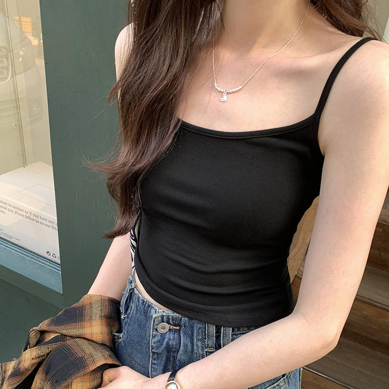Women's Solid Color Petite Casual Camisole - Sleeveless Summer Top