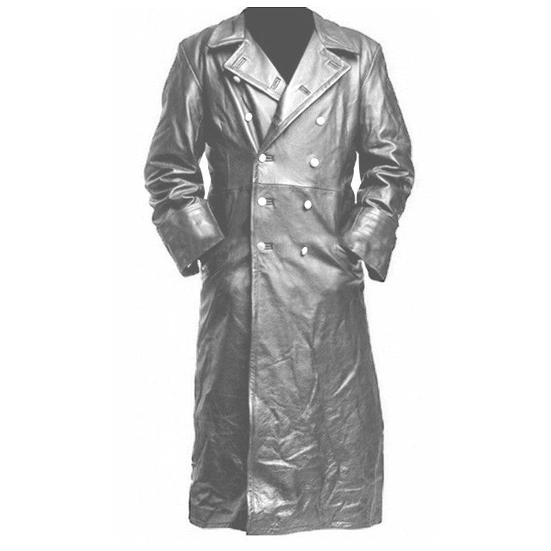 Men’s Vintage PU Leather Medieval Coat
