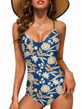 Women's One-Piece Swimsuit - Digital Print Slim Fit Swimwear for Beach & Pool