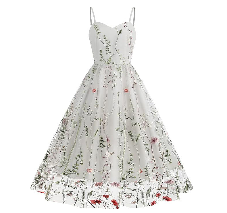 New Fashion Women’s Medium-Length Party Dress – Elegant One-Piece Evening Dress with Modern Chic Style