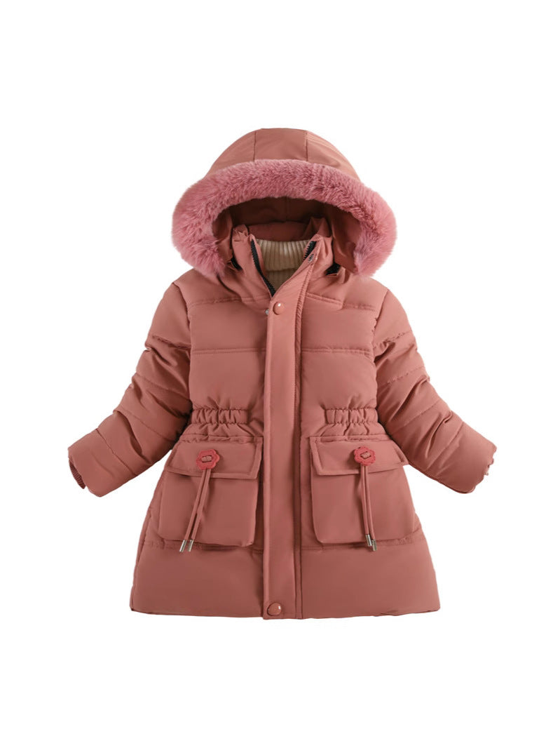 Girls' Puffer Hooded Jacket (2)