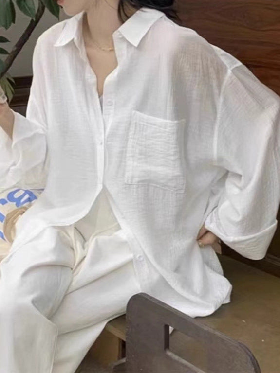 Women's Summer Thin Outerwear - Lightweight Cardigan Shirt Top