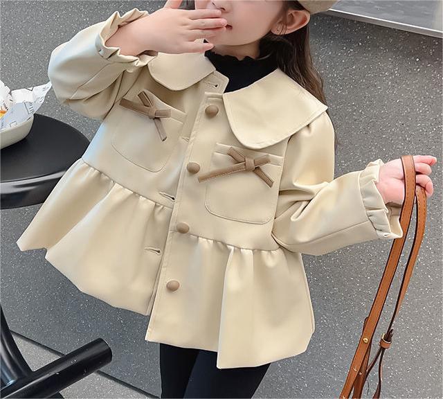 Cute Chic Spring Leather Jacket for Girls