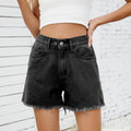 2025 Summer New Slim Fit Denim Shorts - High Waist Hot Pants for Women