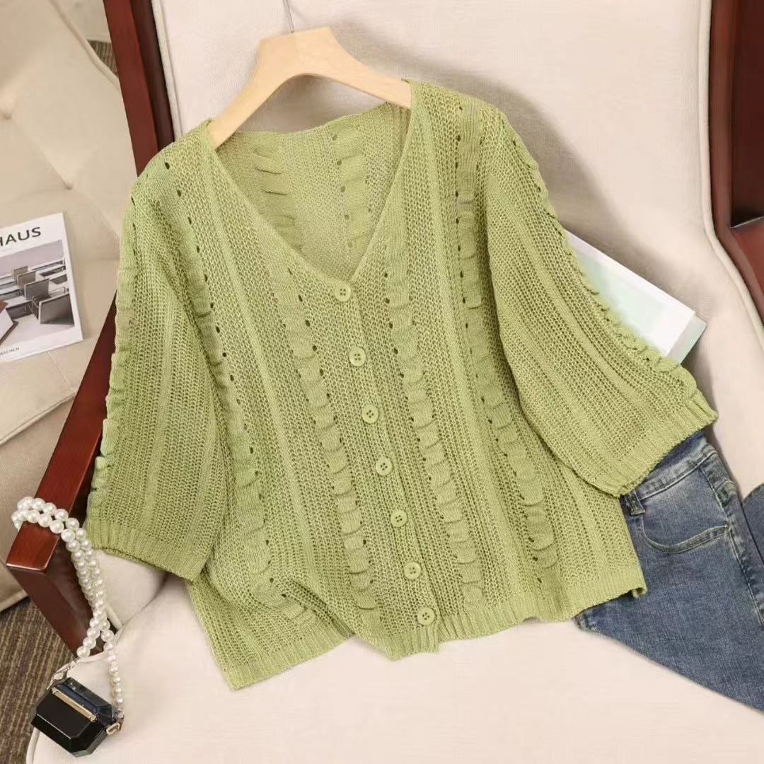 Women's Cardigan Pullover Sweater (28)