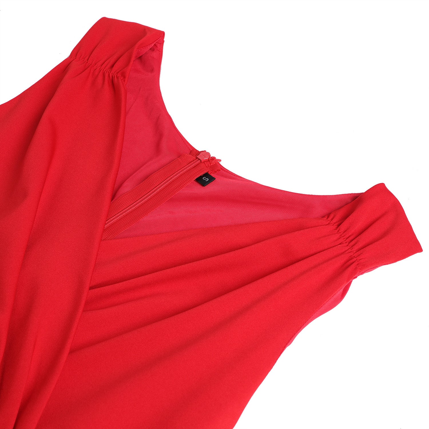 Women Graceful Solid Color Sleeveless Cocktail Evening Dress
