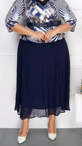 Plus Size Women's Knit Denim Dress (33)