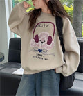 Girls Cartoon Long Sleeve Sweatshirt