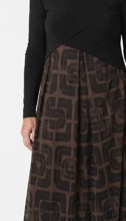 Spring & Summer New Casual V-Neck Long Sleeve Loose Fit Women's Dress
