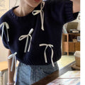 Sweet Short-Sleeved Knitted T-Shirt for Women - Spring/Summer Age-Reducing Soft Sweater Top