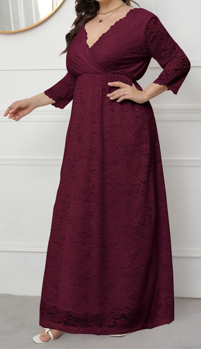 Plus Size Women's Knit Denim Dress (2)