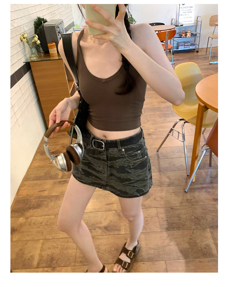 Women's Exquisite Threaded V-Neck Suspender Top - Summer High-End Design Innerwear
