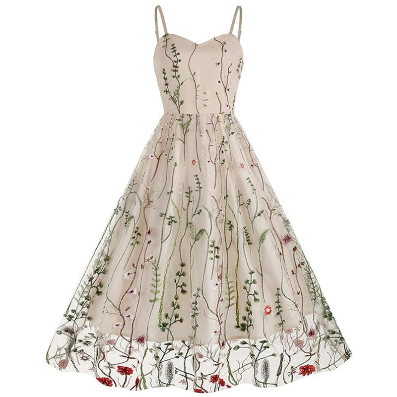 New Fashion Women’s Medium-Length Party Dress – Elegant One-Piece Evening Dress with Modern Chic Style