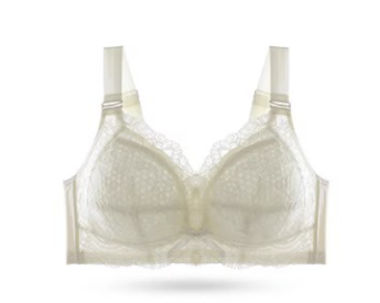 Wireless Lace Shaping Bra with Cotton Cups