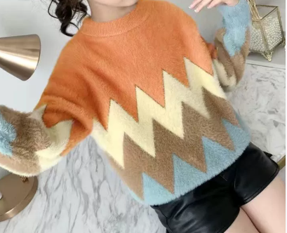 Girls Loose Knit Sweater