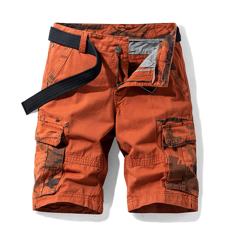 Men's Summer New Camouflage Multi-Pocket Cargo Shorts