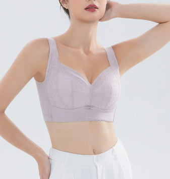 Full Coverage Lace Wireless Support Bra