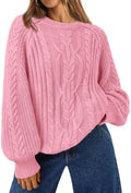 Women's Solid Color Casual Knit Sweater