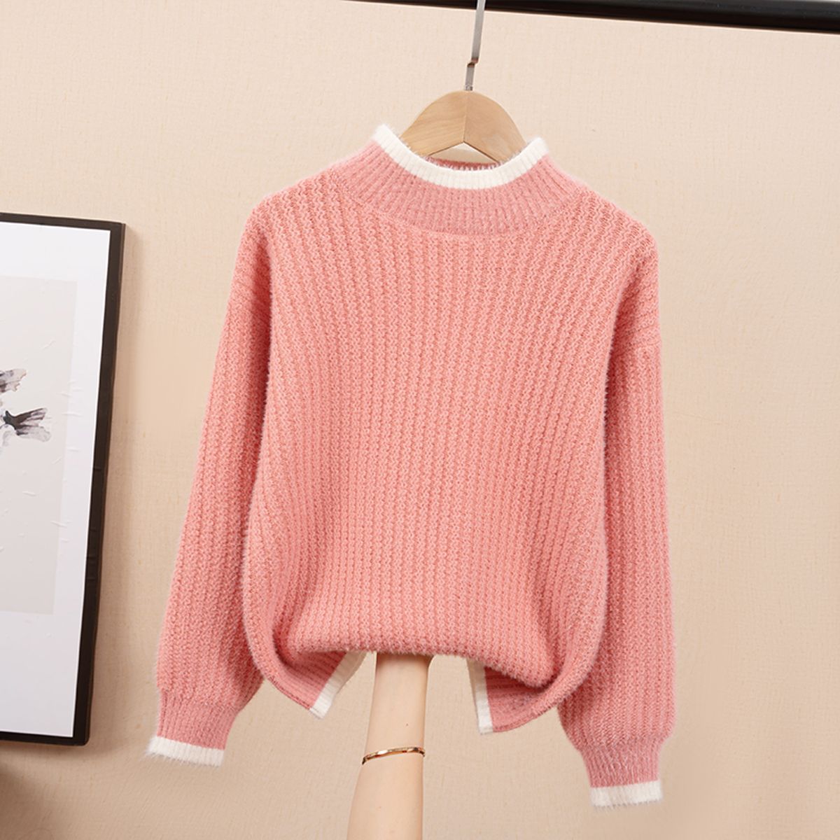 Girls Thick Knit Pullover Sweater