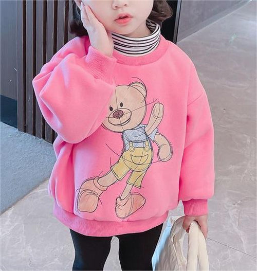Cozy Velvet Sweater for Baby Girls