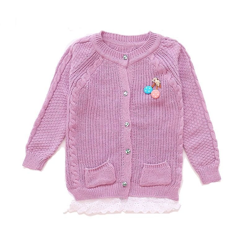 Girls Soft Knit Cardigan Sweater