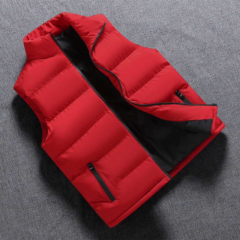 Men Thickened Hand-Stuffed Cotton Vest
