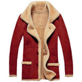 Men’s Thickened Faux Fur Integrated Winter Coat