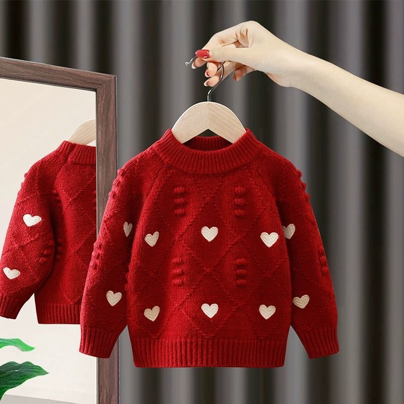 Trendy Knit Pullover for Little Girls