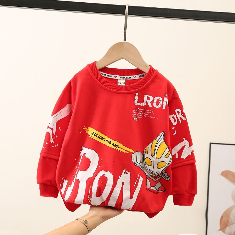 Hero Print Boys Long Sleeve Sweatshirt