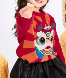 Festive Family Knit Sweater for Kids