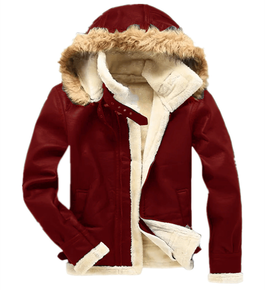 Men’s Faux Fur Warm Integrated Jacket