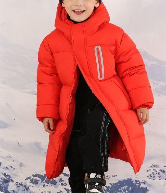 Over-The-Knee Winter Down Jacket for Kids