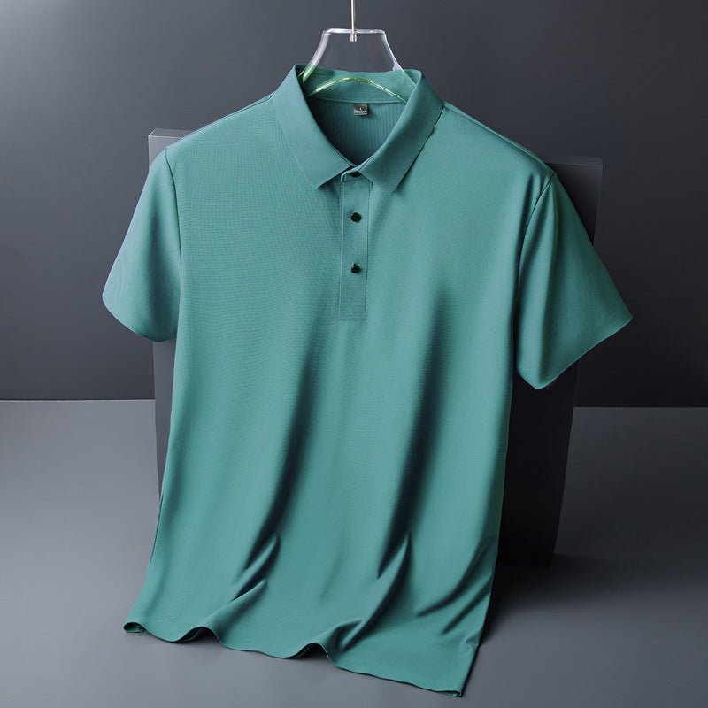 Men’s Ice Silk Breathable Casual Polo Shirt