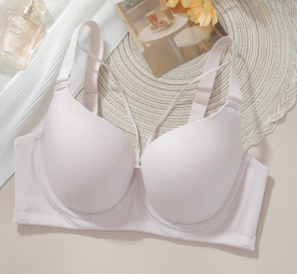 Seamless Steel Ring Push Up Support Bra