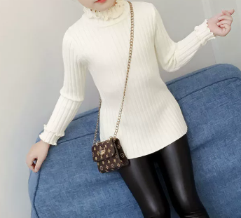 Girls Thickened Pullover Sweater