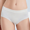Soft Breathable Traceless Mid Waist Boxer Briefs for Women