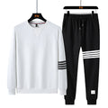 Men Four Stripe Casual Sportswear Set