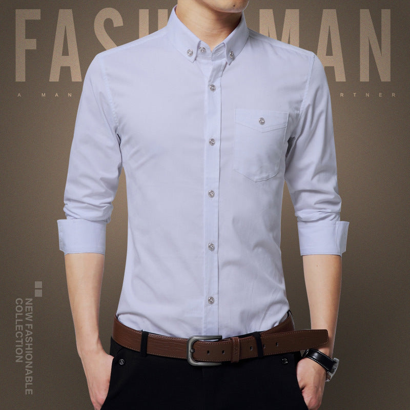Men’s Casual No Iron Cotton Shirt