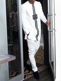 Men’s National Style Printed 2-Piece Casual Set