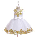Girls Sequined Mesh Tulle Dress