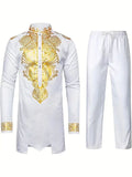 Men’s Unique Style Bronzing 2-Piece Suit Set