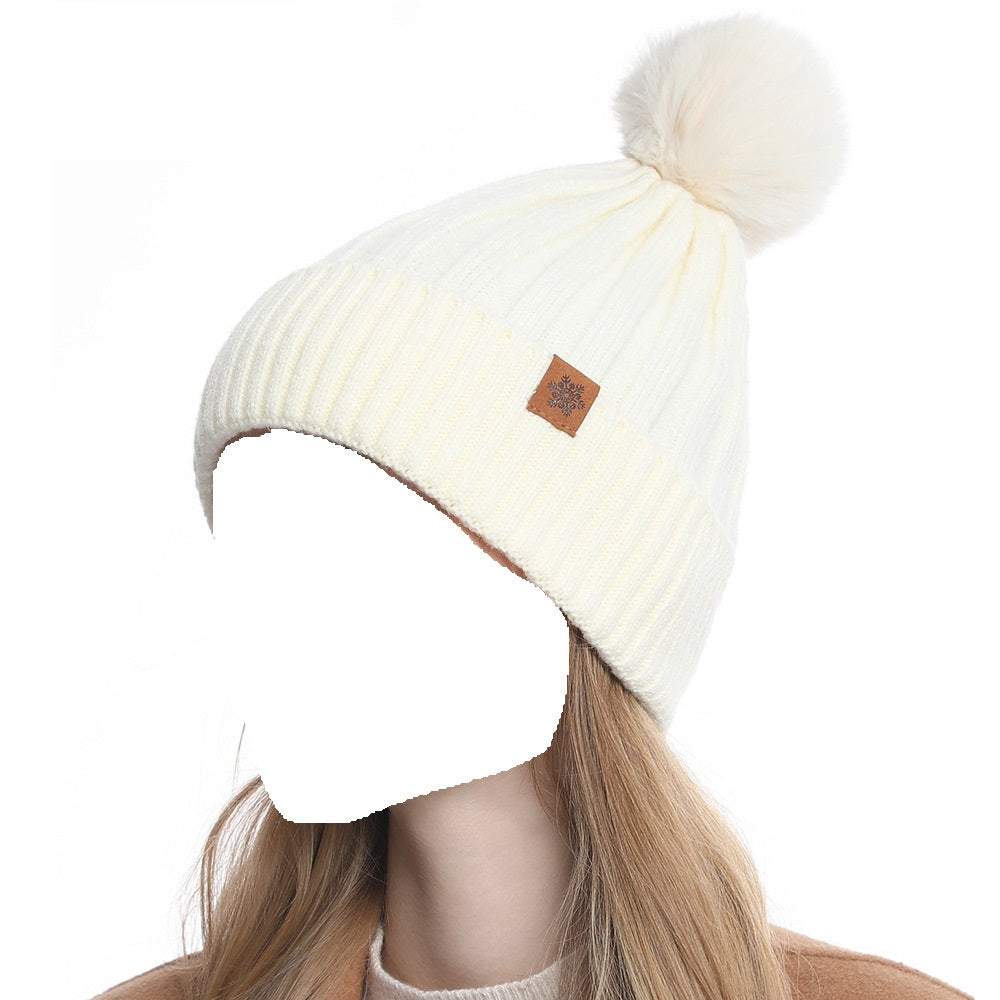 Winter Knitted Hat Scarf Gloves Warm Earmuff Set