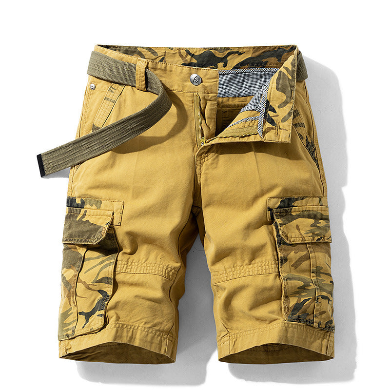 Men's Summer New Camouflage Multi-Pocket Cargo Shorts