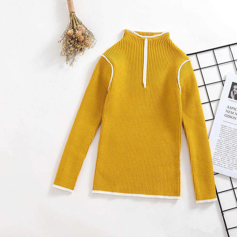 Cozy Knitted Pullover Top for Little Girls