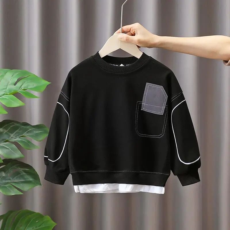 Trendy Warm Fleece Sweatshirt for Boys
