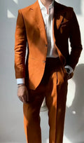 Men’s Business Casual Slim-Fit Lightweight Suit Set