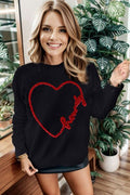 Women Round Neck Long Sleeve Sweater