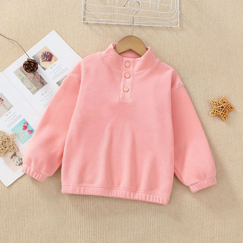 Cozy High Neck Fleece Sweatshirt for Kids