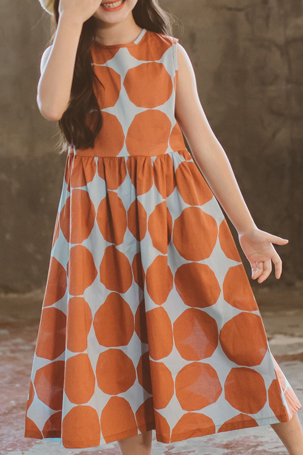 Kids Girls Big Polka Dots Dress