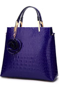 Women Soft PU Zipper Pocket Fashion Handbag